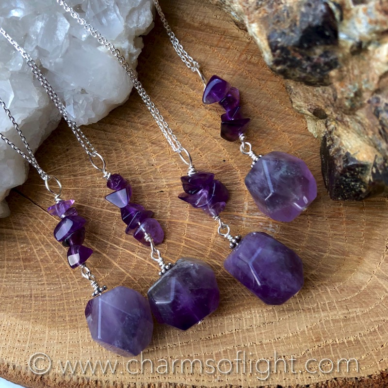 Amethyst Nugget Necklace